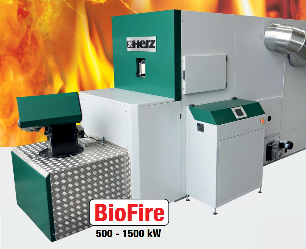 Kotły na zrębki i pellet Herz Biofire 500 1500kW