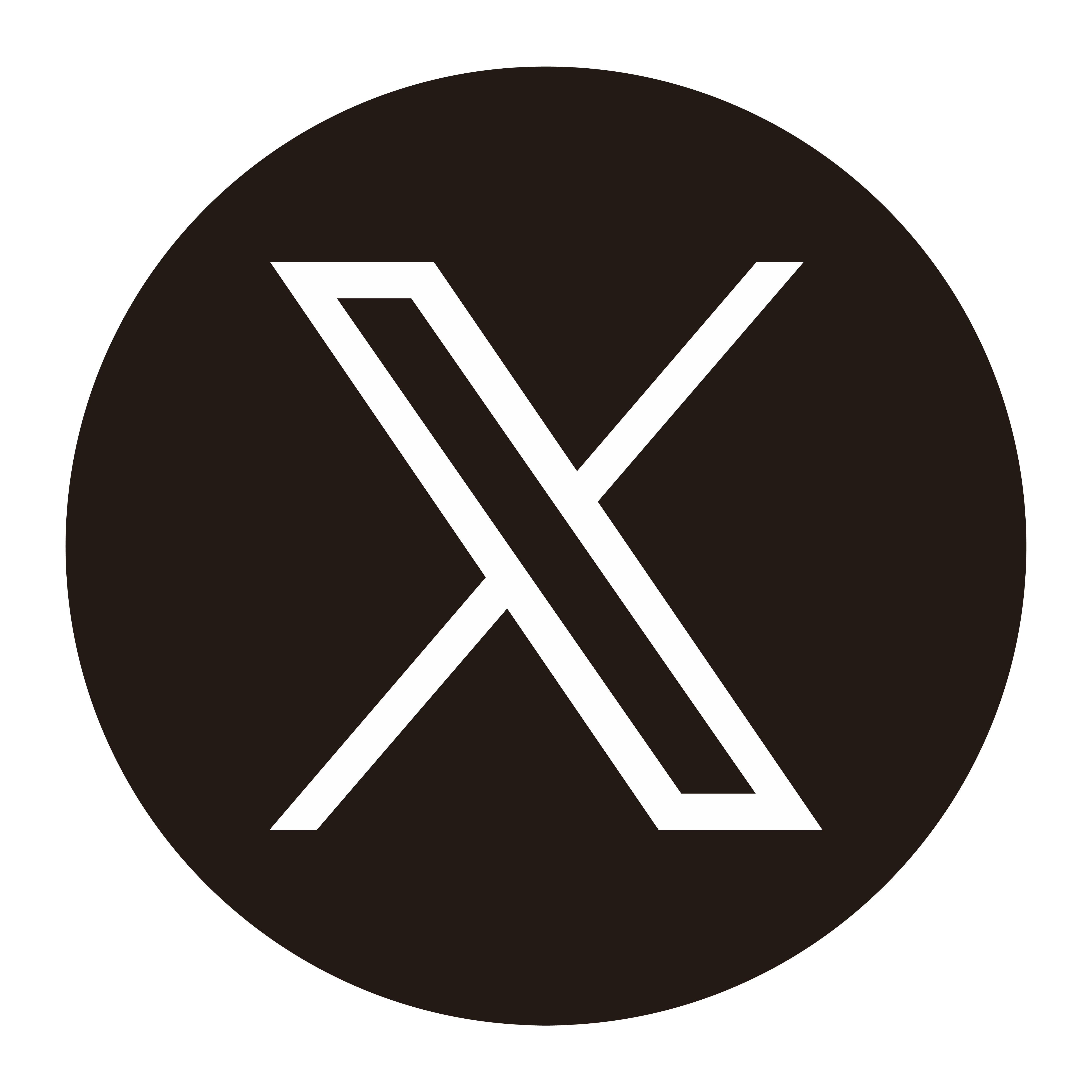 X logo okrągłe